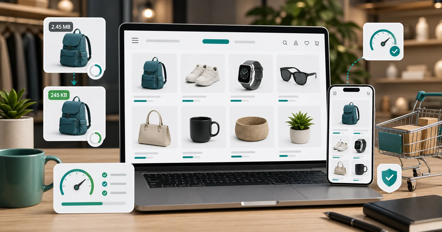 Compress product images for ecommerce without losing trust. visual guide